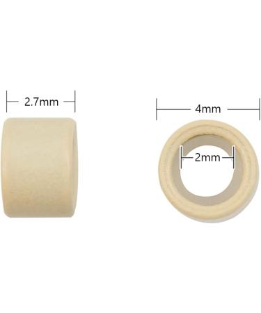 200 Pcs 4.0mm Silicone Lined Micro Rings Blonde for Hair Extensions - Buy Online on SooperMarket.com