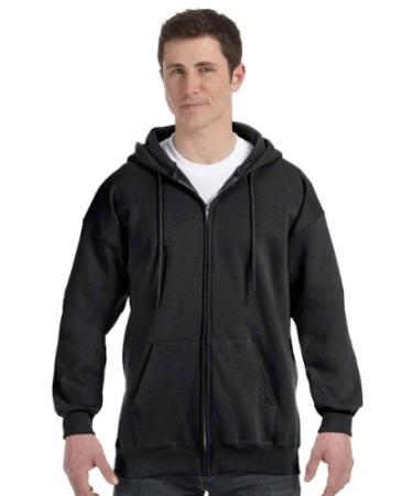 Hanes Men's Full Zip Ultimate Heavyweight Hoodie XX-Large Black