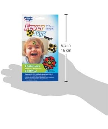 Physio Logic Fever-Bugz Stick-On Fever Indicator - Safe, Accurate & Continuous 48-Hour Temperature Monitoring - Buy Online on SooperMarket.com
