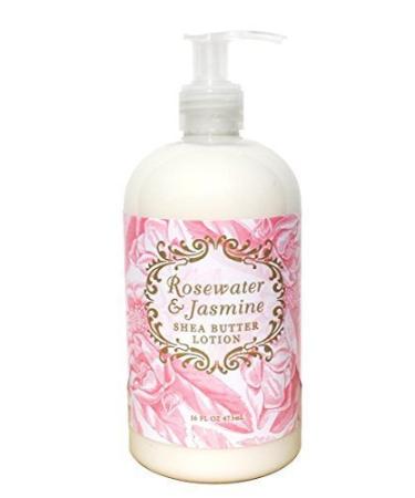 Greenwich Bay Rosewater & Jasmine Lotion Enriched with Shea Butter and Essential Rose and Jasmine Oils 16 oz by Greenwich Bay Trading Company