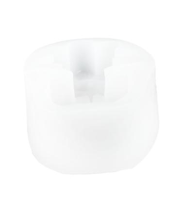 STOBOK Chocolate Silicone Molds 1pc Candle Mold White Silica Gel Crafting Supplies 3D Epoxy Cake Toppers White 12X7X3.5CM