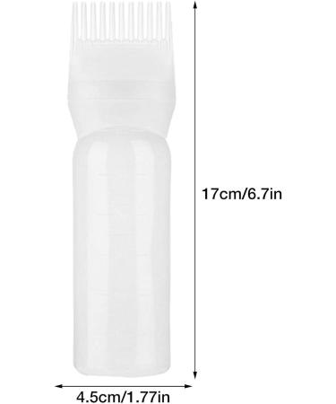 Hair Dye Brush Bottle Root Comb Applicator Bottle Hair Oil Bottle With Comb Hair Dye Bottle Applicator Comb With Graduated Scale For Home Salon Use White+Purple - Buy Online on SooperMarket.com