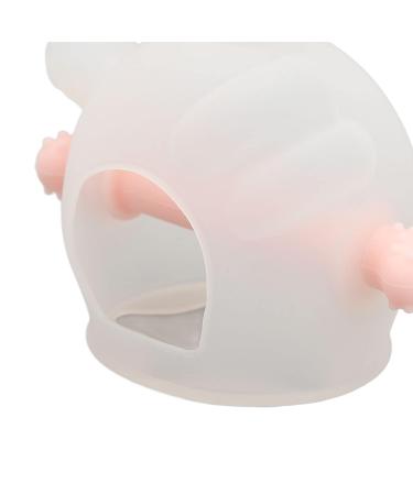 Suckable Silicone Teething Toy for Infants - Transparent Pink Washable Soothing Relief for Toddlers - Buy Online on SooperMarket.com