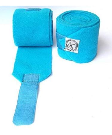 Amidale Polo Wraps Fleece Stable Bandages Horse Equestrian Leg Wraps Sky Blue
