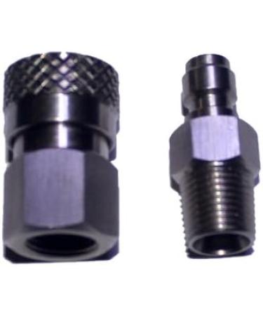 Outdoor Guy Paintball Quick Disconnect Set - Stainless-Steel Male & Female Q/D (1 PCS) - Buy Online on SooperMarket.com