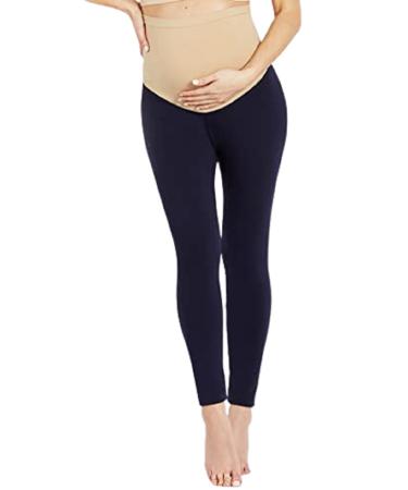 Motherhood Maternity Women's Essential Stretch Full Length Secret Fit Belly Leggings XL Navy