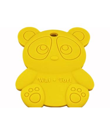 Wai + Tori Silicone Panda Teething Toy - Food Grade, BPA Free Teether for Babies | Perfect Baby Gift for Boys and Girls, Baby Shower/Birthday Gift - Buy Online on SooperMarket.com