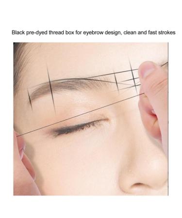 10M Black Pre-Inked Mapping String for Eyebrow Mapping | Permanent Makeup Beauty Essentials - Buy Online on SooperMarket.com