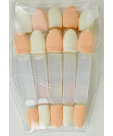 Trim Silk Double Ends Cosmetic Applicators w/Storage Pouch. 10 Pcs.