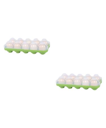 OSALADI Serving Tray 2pcs Egg Tray Egg Holder Storage Box Refrigerator Container Refrigerator Egg Tray