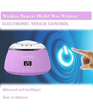 Digital Portable Electric Wax Warmer 16.9oz for Hair Removal - Violet with See-Through Cover - Buy Online on SooperMarket.com
