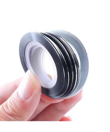 JIAHAO 2Pcs Gold/Silver Rolls Striping Tape Line Nail Art Decoration Sticker - Nail Art Tips for Perfect Manicure - Buy Online on SooperMarket.com