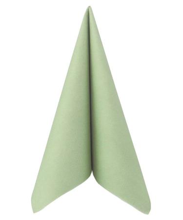 50 APARTina napkins fabric-like Airlaid - UNI color:phalaris natural green size:40x40 cm phalaris natural green 40x40 cm