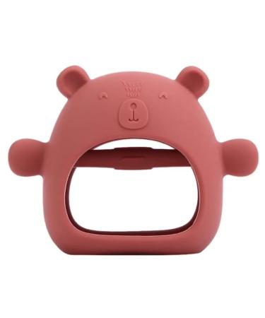 Bazzle Baby Teething Toys and Rattles for Baby 0-12 Months Infants Baby Chew Toys for Sucking Needs Silicone Sensory Teething Pacifiers for Baby Baby Gift (Bear Buddy) - Buy Online on SooperMarket.com