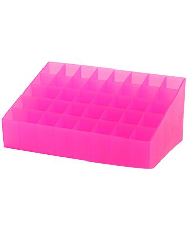 Cabilock 40 Box Lipstick Holder Case Lip Gloss Holder Jewelry Storage Case Cosmetic Display Cases Beauty Organizer 4 Rows Lipstick Holder Lipstick Display Stand Makeup Lipstick Tube Pink 11.8*19CM