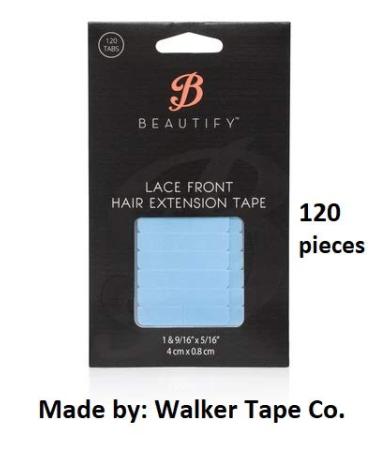 Walker Lace Front Support Blue Liner Double-Sided Hair Extension Tape - 120 Tabs for Secure & Long-Lasting Holds | International Shipping Available - Buy Online on SooperMarket.com