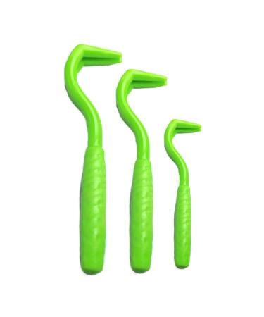 Musonic 3Pcs Tick Remover for Dog Cat Pet Animal Painlessly Tick Tool (Green)