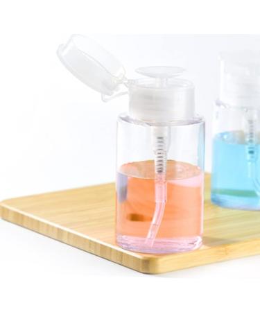 4 Pack Lockable 100ml Clear Pump Dispenser Bottles - Ideal for Travel Toner & Lotion - Perfect Cosmetic Organizer - Buy Online on SooperMarket.com