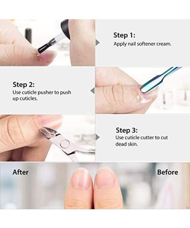 Easkep Cuticle Trimmer & Pusher - Professional Stainless Steel Cutter Nippers for Fingernails and Toenails - Buy Online on SooperMarket.com