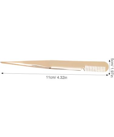minkissy Eyelash Tweezers Lashing Tweezers Eyelash Applicator Eye Lash Tweezers with Comb Tweezers for Lash Extensions Lash Tool Metal Eyelash Clamp Tweezers Beauty Tools Beauty Accessories - Buy Online on SooperMarket.com