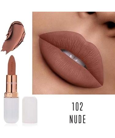 AQUAPURITY PHOERA Absolute Velvet Matte Lipstick - Long Lasting, Waterproof & Pigmented Makeup (102 Nude) - UK - Buy Online on SooperMarket.com