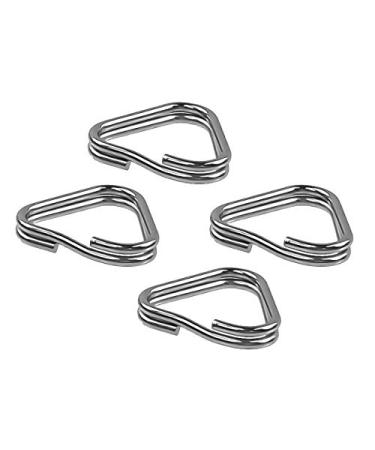 Foto&Tech 4 Pieces Lug Ring Camera Strap, Triangle Split Ring Hook, Compatible with Fujifilm Lecia Nikon Canon Sony Olympus Pentax Panasonic SLR RF Mirrorless Camera (Regular)
