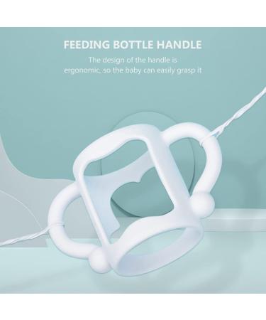 2pcs Toddmomy Silicone Baby Bottle Handle Grips - White | Newborn Bottle Accessories - Buy Online on SooperMarket.com