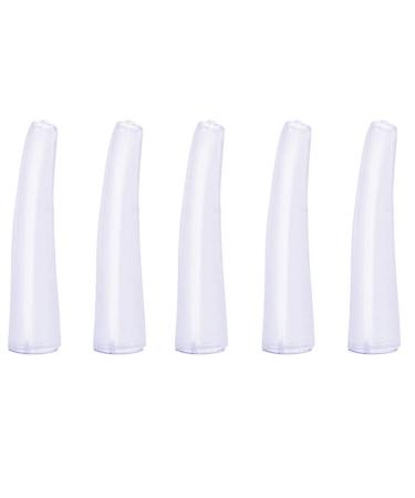 40 Pcs Clear Tweezer Point Protectors Cap Tip Stopper Covers Makeup Beauty Supplies  General Size