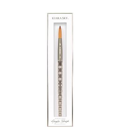 KIARA SKY Black Crystal Acrylic Nail Brush - Professional Nail Cleaner Tool - Nail Kolinsky Brush for Women - 100% Kolinksy Hand Crafted Nail Tools - Long Lasting Nail Cleaning Brush (10)