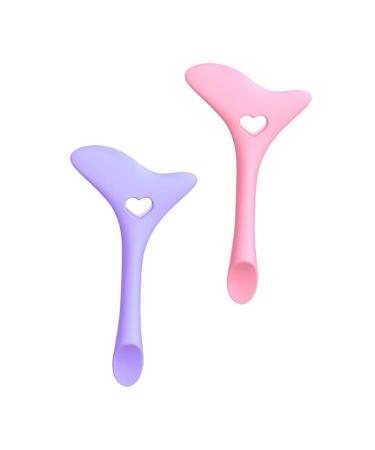 Mikinona 2 Pcs Eyeliner Silicone Stamps Eye Mascara Eyeshadow Face Cream Girl Miss