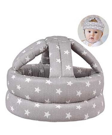 TORASO Baby Safety Helmet - Infant Head Protector for Crawling & Learning to Walk - Gray Star Design - Buy Online on SooperMarket.com