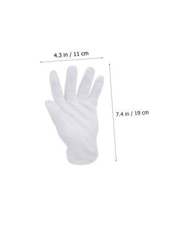 Healeved 48 Pairs White Cotton Gloves Jewelry Touching Gloves Key Hider Outdoor Washable Cotton Gloves Utility Work Gloves Mittens Tires Elastic Gloves Miss Wen Wan Labor Protection Cotton - Buy Online on SooperMarket.com