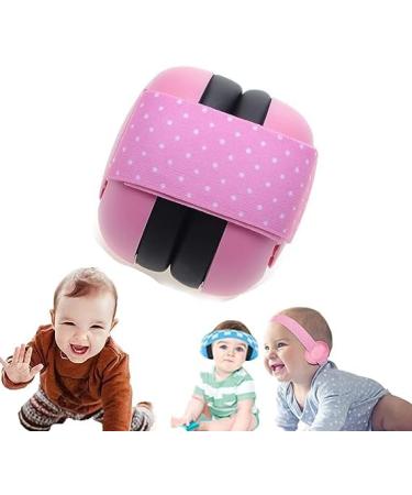 CUIFULI Kids Earmuffs Noise Reduction Passive Sound Blocking Earmuffs Sleep Noise Cancelling Headphones Kids Ear Protection Earmuffs for babies and toddlers from 12 to 36 months Pink