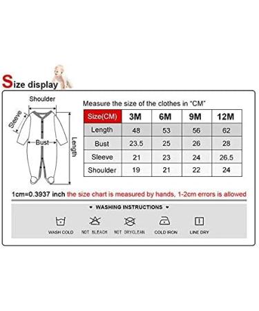 MAMIMAKA Baby Rompers Pajamas Cotton Jumpsuit Set - 3-6 Months (Three Pieces) - Buy Online on SooperMarket.com
