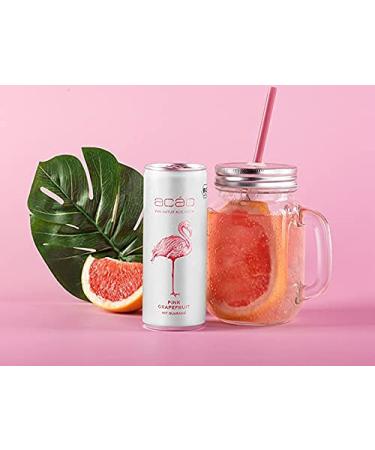 Buy Ac o Pink Grapefruit Organic Drink | 12-Pack 250ml Cans | Low-Calorie Vegan Energy Alternative | Eco-Friendly & Bio-Certified - Buy Online on SooperMarket.com