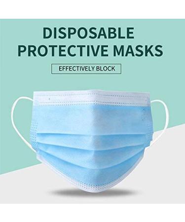 100 Pack Medical Disposable Face Masks for Adults - 3 Layers Safety Protection - Buy Online on SooperMarket.com