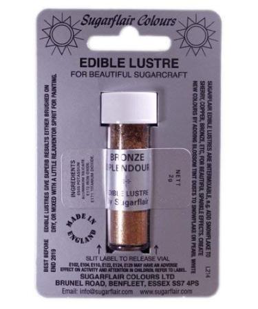 Sugarflair BRONZE SPLENDOUR Edible Lustre Dust Powder - Cake decorating shimmer