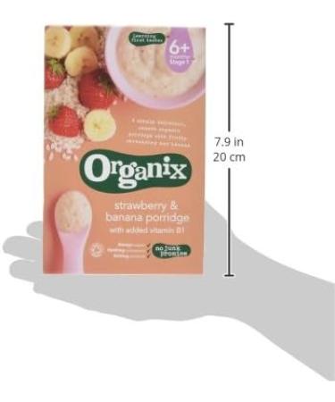 Organix Strawberry & Banana Porridge 120g - Organic Baby Breakfast Option - Buy Online on SooperMarket.com