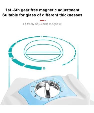Magnetic Glass Cleaning Tools Adjustable Window Cleaner Double-layer Hollow Glass For High-rise Building Cleaning Tool 5-35mm - Buy Online on SooperMarket.com