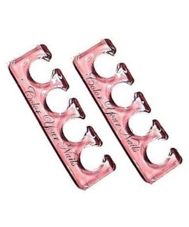 Color Your Nails Toe Separators pink made of silicone reusable 1 pair or 2 pairs