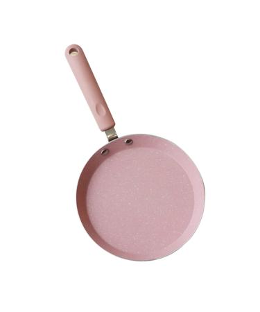 PRETYZOOM Frying Pan Utensil Fine China Crepe Pan Egg Omelet Fry Pan Egg Pan Kitchen Making Supplies Mini Nonstick Pan Round Frying Pan Pizza Pan Cooking Utensils Pink Non Stick 22X34X5 Pink