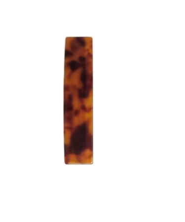 CARAVAN Hand Made Barrette Tortoise Shell Color 3.5" Of Celluloid Acetate Material