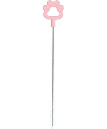 Erhigher Plastic Straw Brush for Cleaning 10 Pcs Nylon Brushes Effective Soft Bristle Stainless Steel Reusable Residue-Free Pink - Buy Online on SooperMarket.com