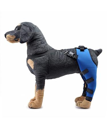 Pet Dog Knee Brace ACL Brace for Dogs Rear Leg Dog Braces for Back Leg for Support for Heals Prevents Injuries Sprains Blue Large Large Blue