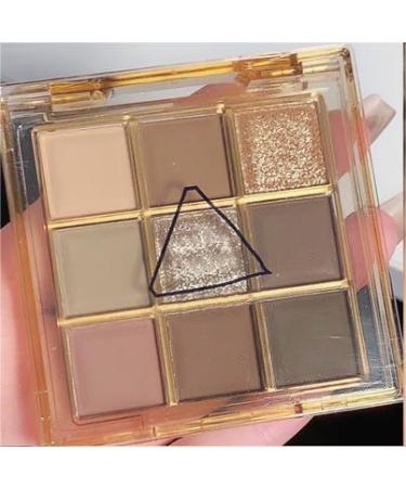 Lovelycat 9 Colors Glitter Eyeshadow Makeup Palette Matte High Pigmented Colorful Creamy Texture Eye Shadow Powder Natural Waterproof Long Lasting Eyeshadow Powder Cosmetics (pink grey) - Buy Online on SooperMarket.com