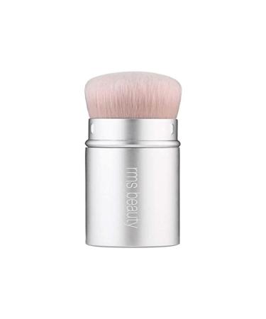 RMS Beauty Kabuki Polisher Brush - Retractable Brush with Soft, Compact Bristles to Flawlessly Polish Creams & Powders in Skin - Made with Synthetic Fibers, Vegan & Cruelty-Free (1 Count)