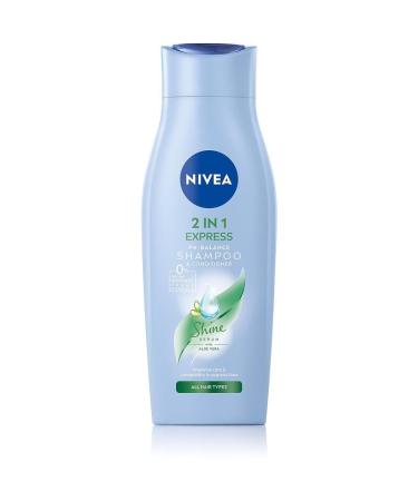 Nivea 2-in-1 Care Express Mild Shampoo and Conditioner (250 ml) Intensive Nourishing Shampoo with Aloe Vera Hair Shampoo for Care in No Time at All