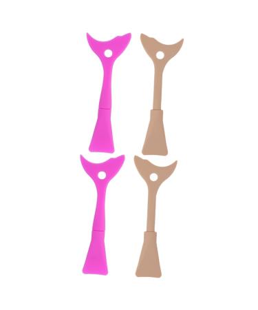 FOMIYES 4 pcs eyeliner baffle mascara eyelash shield eyelash shield applicator lash lift makeup eyeliner eyeshadow shields for eye makeup Multifunction Miss eyelash comb 15x3.2cmx2pcs