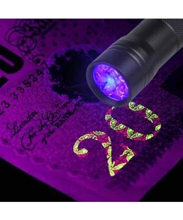 BeinHome UV Flashlight Black Light - 5 Pack UV Lamps with 12 LEDs 395nm Pet Urine Detector for Dog and Cat - Includes 15 AAA Batteries - Buy Online on SooperMarket.com