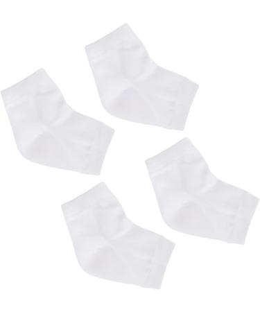 FOMIYES 4 Pairs Rough Calluses Socks Gel Foot Socks Heel Sleeves Protectors Heel Protector Socks Feet Repair Socks Cracked Heel Socks Gel Socks Men and Women White Anti-Crack Ankle Socks - Buy Online on SooperMarket.com